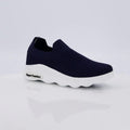 Men's Navy Blue Jersey Knit Slip-On Sneakers
