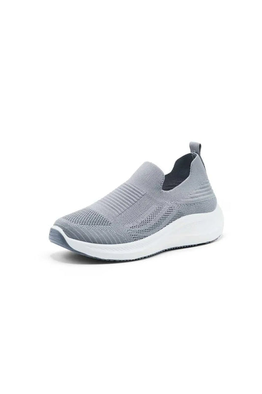 Men Grey Slip-On Walking Sneakers Size 40-45
